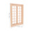 2Pcs 28-Panel Wooden Mini House Doors Hinged Frames DIY Multi-Color 3