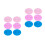 2Pcs Reusable Silicone Mug Lid Covers for Leak-Proof Cup Seal Assorted 9