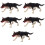 5Pcs Realistic Wolf Model Fake Wild Animal Figure 9