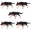 5Pcs Realistic Wolf Model Fake Wild Animal Figure 10