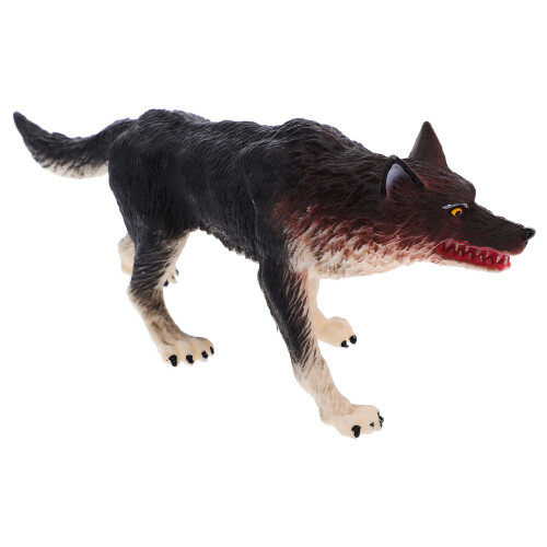 5Pcs Realistic Wolf Model Fake Wild Animal Figure