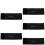 5Pcs Adjustable Black Softball Glove Fixing Straps with Adhesive Tape 10
