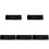 5Pcs Adjustable Black Softball Glove Fixing Straps with Adhesive Tape 2