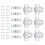 70Pcs Silver Double Door Latch Cabinet Hardware with Ball Spring Catch 1