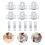 70Pcs Silver Double Door Latch Cabinet Hardware with Ball Spring Catch 11
