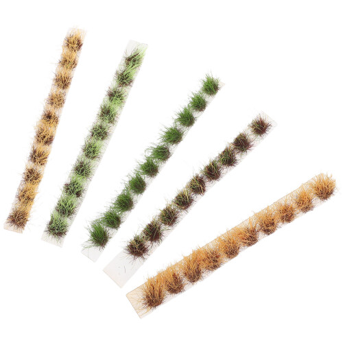 15 Pcs Static Grass Tufts Plastic Plants For Train Layout 8mm 1