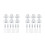 70Pcs Silver Double Door Latch Cabinet Hardware with Ball Spring Catch 4