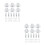70Pcs Silver Double Door Latch Cabinet Hardware with Ball Spring Catch 7