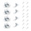 70Pcs Silver Double Door Latch Cabinet Hardware with Ball Spring Catch 3