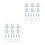 70Pcs Silver Double Door Latch Cabinet Hardware with Ball Spring Catch 5