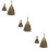 6Pcs Small Manual Cleaning Brooms Assorted Color Household Dusters 10