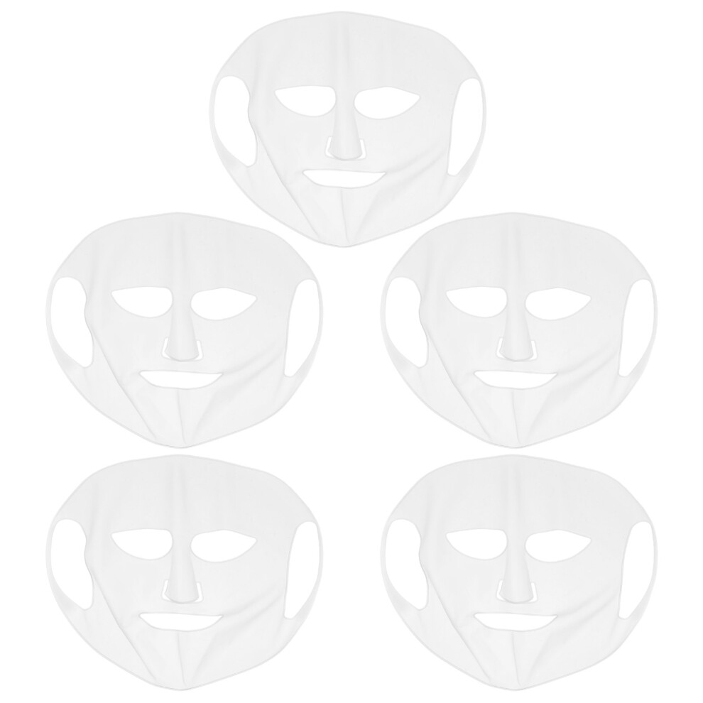 Vaguelly 5Pcs Reusable Silicone Mask For Essence Retention During Steam