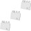 3Pcs Silver Blank Picture Frames Sublimation DIY Photo Holders 7