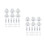 70Pcs Silver Double Door Latch Cabinet Hardware with Ball Spring Catch 10