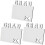 3Pcs Silver Blank Picture Frames Sublimation DIY Photo Holders 4