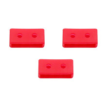 6St Duurzame Rode Silicone Bandenringen Voor Horlogeband Bevestiging