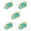 5Pcs Educational Green Train Toy for Kids with Floating Ball Design 8