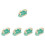 5Pcs Educational Green Train Toy for Kids with Floating Ball Design 5
