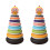 2 Sets Fun Recognition Toy Rainbow Ring Stacking Tower 3
