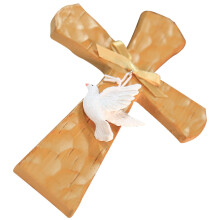 2Pcs Large Resin Cross Wall Decor Multi Colored Catholic Crucifix