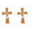 2Pcs Large Resin Cross Wall Decor Multi Colored Catholic Crucifix 2