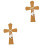 2Pcs Large Resin Cross Wall Decor Multi Colored Catholic Crucifix 3