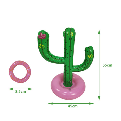 1 Set Cactus Throwing Ring Toddler Pvc Corn Outdoor 2