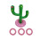 1 Set Cactus Throwing Ring Toddler Pvc Corn Outdoor 10