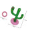 1 Set Cactus Throwing Ring Toddler Pvc Corn Outdoor 4