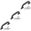 18Pcs Black Plastic Travel Suitcase Handle Grip Replacement Kit 7