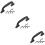 18Pcs Black Plastic Travel Suitcase Handle Grip Replacement Kit 11