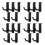 20Pcs Protective Plastic Headset Hanger Hook for Monitor Black 9