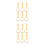 12Pcs Baby Pull Up Rings Light Yellow Soft Plastic Handles for Playpen 9