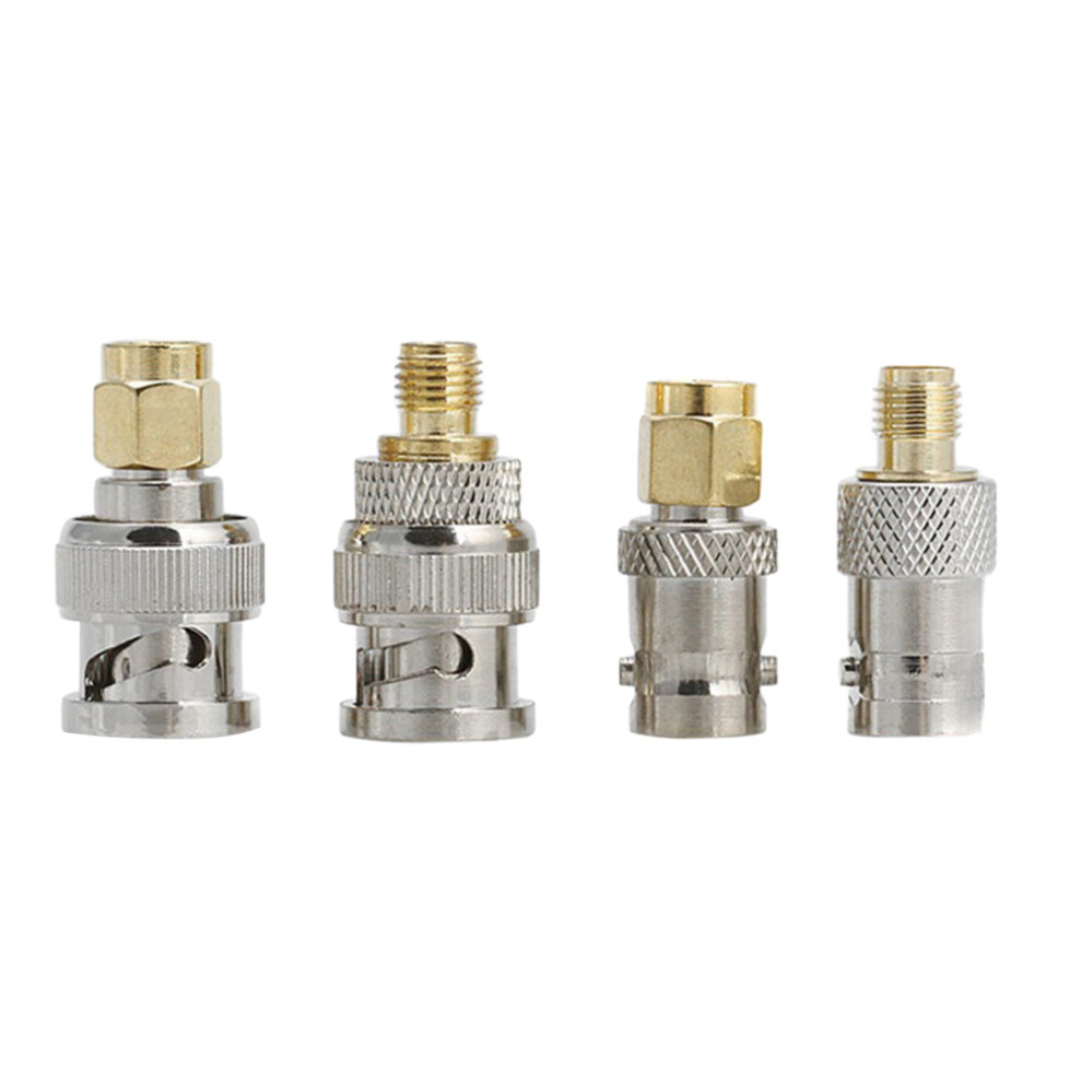 8 Pcs Sma Male To Bnc Female Coaxial Connector Antennas Adapter Walkie 3601048740261
