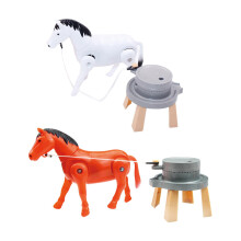 Set Of 2 Spinning Horse Toys Child Boys Interactive Walking Horses