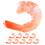 10Pcs Fake Cooked Shrimp Model For Display - Realistic Seafood Decor 1