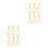 12Pcs Baby Pull Up Rings Light Yellow Soft Plastic Handles for Playpen 4