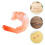 10Pcs Fake Cooked Shrimp Model For Display - Realistic Seafood Decor 10