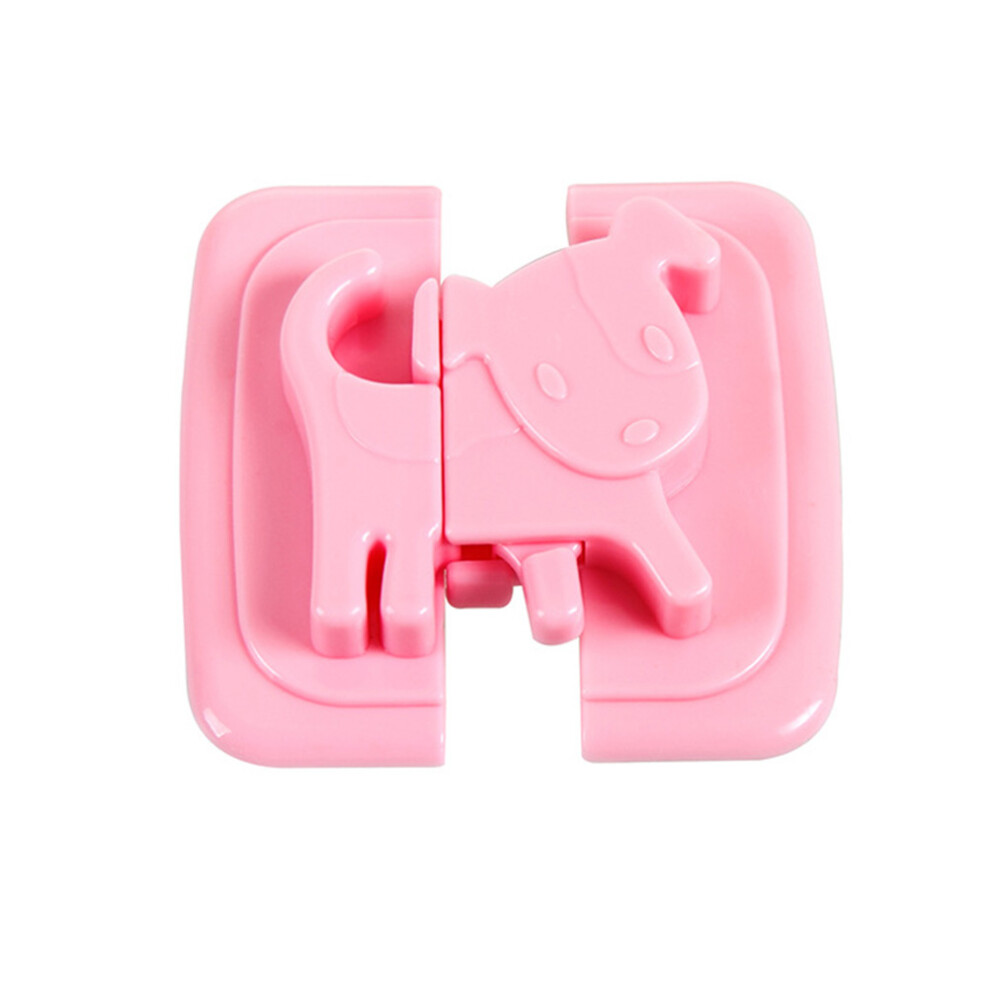 Villcase 20Pcs Easy Install Baby Safety Locks Pink Child Proof Cabinet Latches