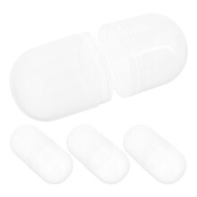 12Pcs Clear Plastic Empty Shells Refillable Candy Toy Storage Balls