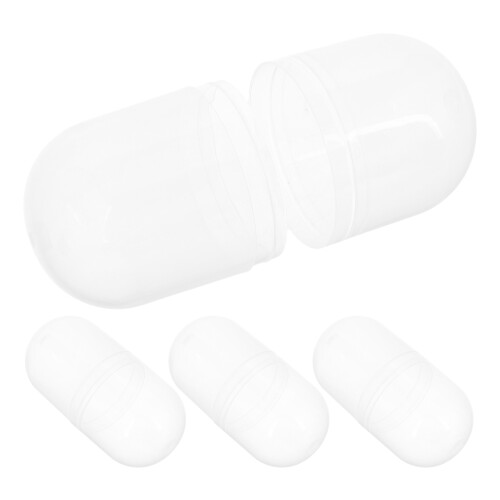 12Pcs Clear Plastic Empty Shells Refillable Candy Toy Storage Balls