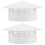 2Pcs PVC Chimney Caps Vent Rainproof Protector 7