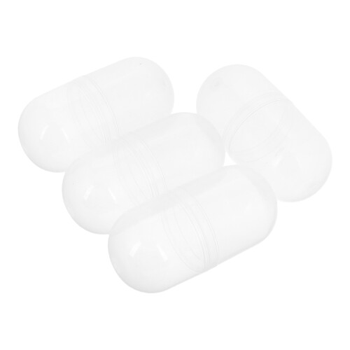 12Pcs Clear Plastic Empty Shells Refillable Candy Toy Storage Balls 1