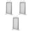 3Pcs Clear Acrylic Sign Stand for Menu and Paper Display Presentation 5