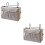 2 Pieces Storage Bag Organizer Bedding Organiser Bedside Hanging 6
