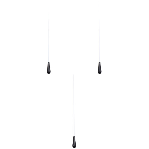 3Pcs Long Handle Black Resin Music Baton for Orchestra Conducting 2