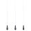 3Pcs Long Handle Black Resin Music Baton for Orchestra Conducting 4