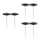 6Pcs Durable Carbon Steel Lace Pullers for Figure Skates Boots Black 4