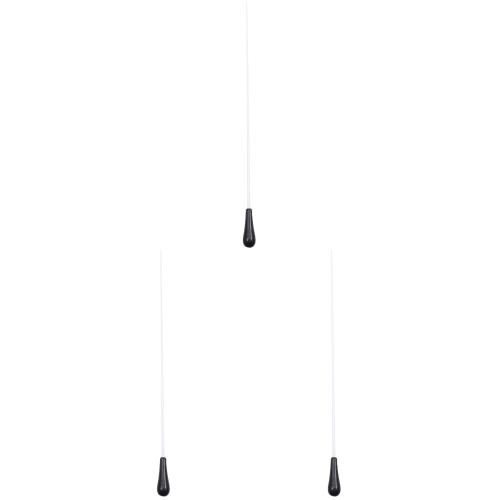 3Pcs Long Handle Black Resin Music Baton for Orchestra Conducting 1