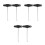 6Pcs Durable Carbon Steel Lace Pullers for Figure Skates Boots Black 5